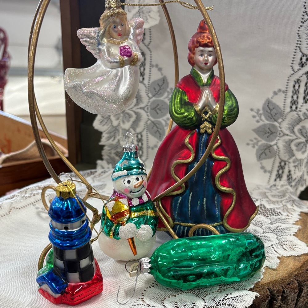 Holiday Ornament vintage glass ornaments Bundle